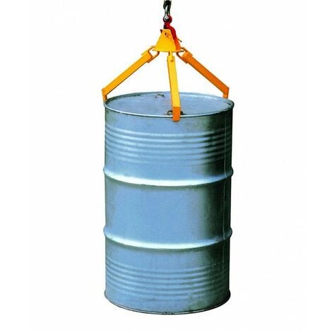Pince à fût 3 bras pour palans - Saisie verticale - Cap. 360kg - DL360