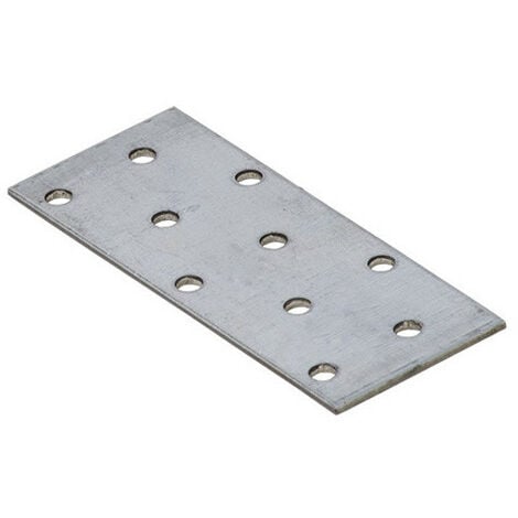 Plaque perforée galvanisée - 100 x 40 x 2,0 mm