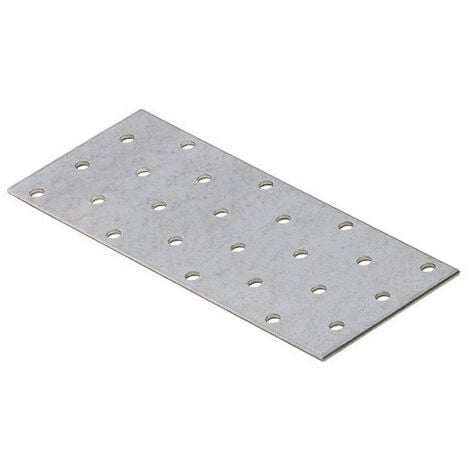 Plaque perforée galvanisée - 160 x 60 x 2,0 mm