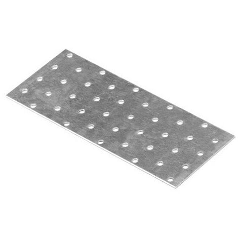 Plaque perforée galvanisée - 200 x 80 x 2,0 mm