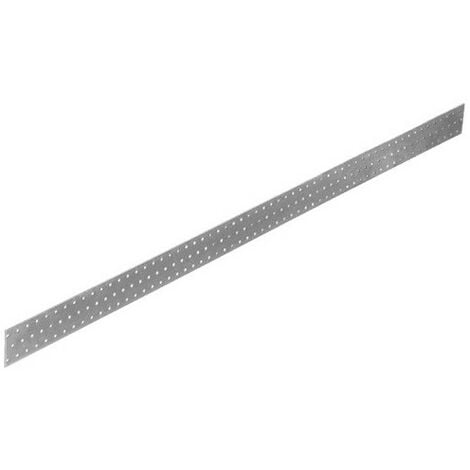 Plaque perforée galvanisée - 60 x 1200 x 2,0 mm