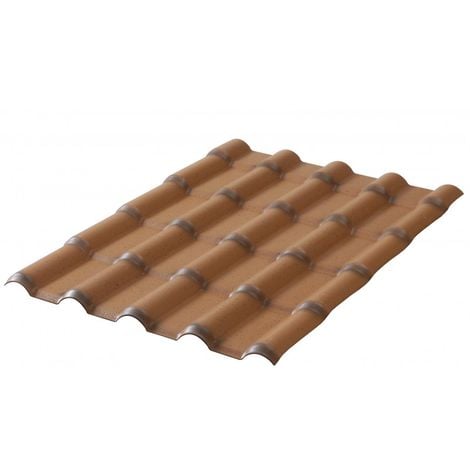 Plaque pvc imitation tuile moderne 222 x 75 cm (3 coloris) - Coloris - Antique, Largeur - 75 cm, Longueur - 222 cm