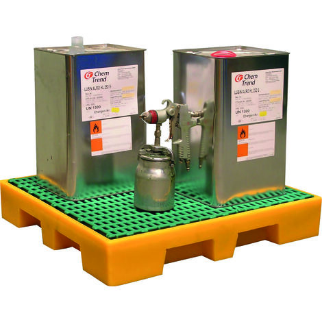 Plateforme de retention 35l en polyethylene 71x66x11.5cm - caillebottis plast.