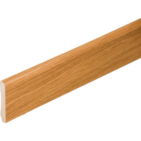 Plinthe MDF 2 m - Chêne Français - 80 x 14 mm