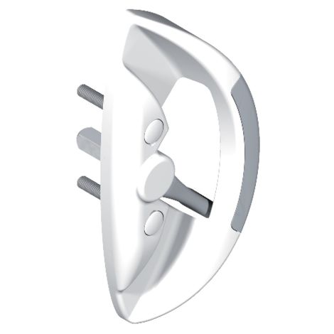 Poignée butée fut centre 5564 LA CROISEE DS profil 32 à 42 mm - Blanc - 5564-36