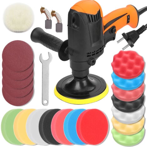 Polisseuse de voiture Cireuse de sol Outils électriques de beauté Réparation des rayures Polisseuse de glaçage Réglable à 6 vitesses 980W Type I Norme européenne 220V