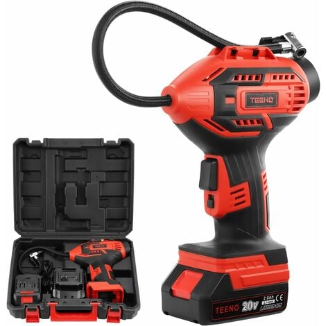 Pompe de gonflage de Pneu sans Fil Portable 20 V TEENO AP2011 Intelligente avec manomètre numérique