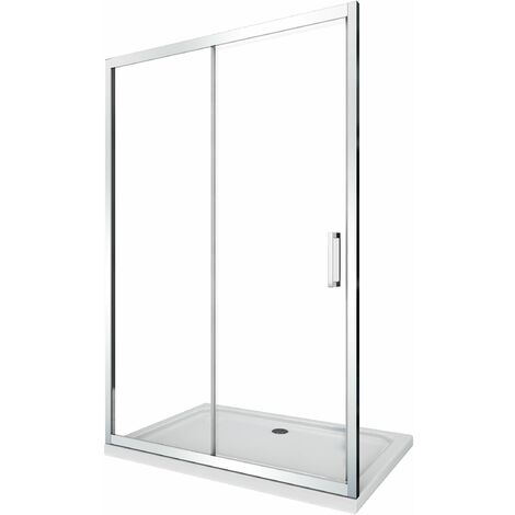 Porte de douche de 6 mm pour installation en niche H.190 avec overture coulissante – 105-110 cm