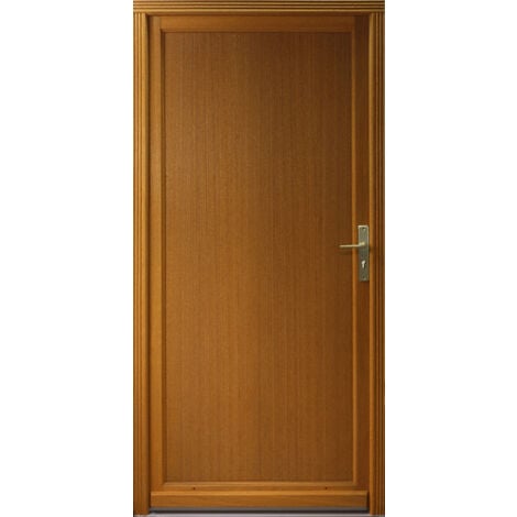 Porte De Service Bois pleine Armagos, H,200xl,80  p,gauche  Côtes Tableau GD MENUISERIES