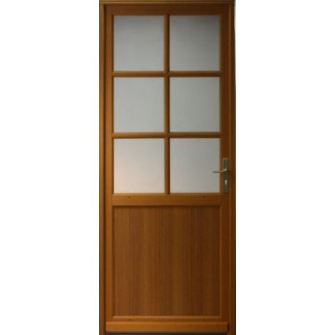 Porte De Service Bois vitrée Naxos, H,215xl,90  p,gauche Côtes Tableau GD MENUISERIES