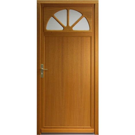 Porte De Service Bois vitrée Pixos, H,200xl,80  p, droit Côtes Tableau GD MENUISERIES