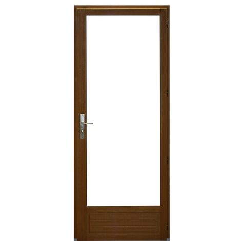 Porte fenêtre Bois 1 Vantail H205 x L80 Tirant Droite Côtes Tableau GD MENUISERIES