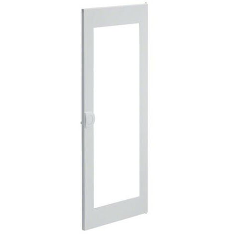 Porte transparente volta 2 - 4 rangées pour coffret VU48ND PVC poignée intégrée HAGER VZ134N