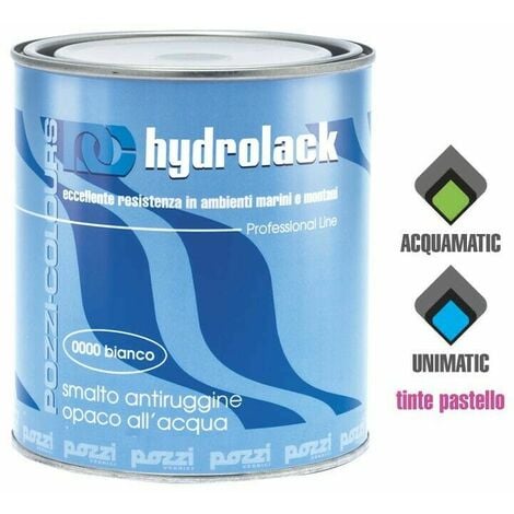 Pozzi Hydrolack 0,750 ml A mail blanc antirouille A  base d&39eau pour radiateurs A  bois et muraux