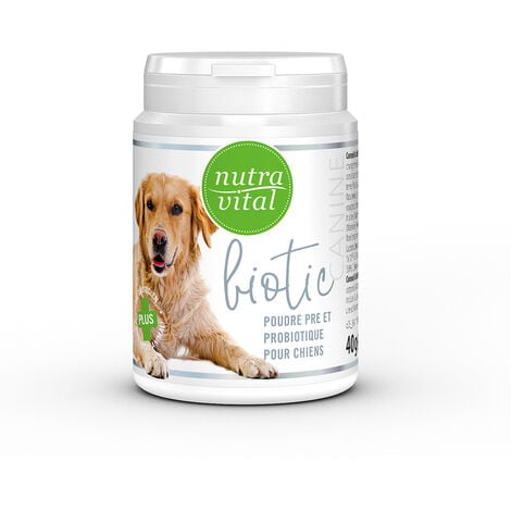 Prébiotique et Probiotique pour chiens, 40 g NUTRAVITAL