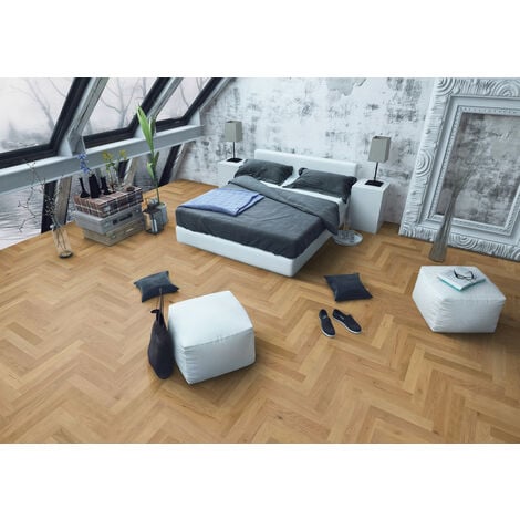 Quinconces - Parquet Chene Contrecolle, chene Baton rompu huile naturel rustic 14/3 x 90 x 540mm (colis = 0,583m2)