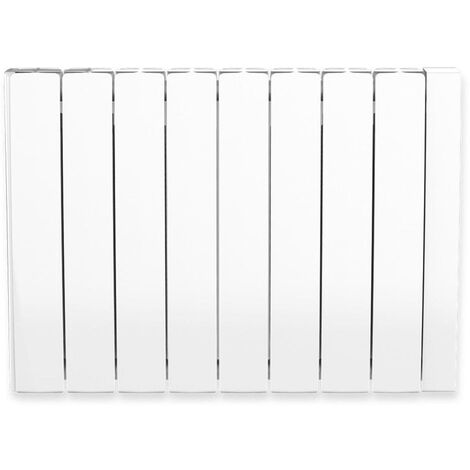 Radiateur électrique 2000W - Connecté Wi-Fi - Pierre naturelle - Inertie sèche - Affichage digital - Blanc - Onyx Heatzy