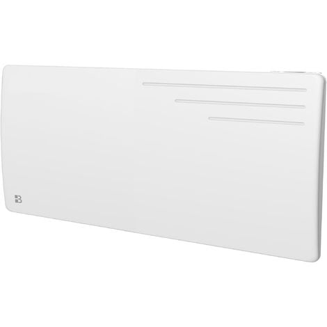 Radiateur électrique fixe à inertie sèche fonte 2000W Bestherm MOTU horizontal blanc