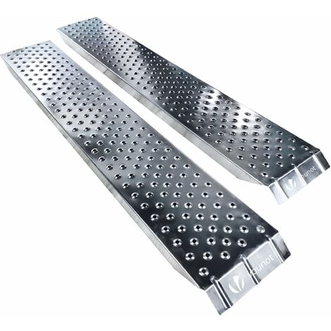 Rampe de chargement Lot de 2 pcs en acier galvanise