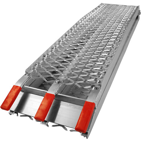 Rampe de chargement Pliable Aluminium Moto VTT Quad Rampe d’accès 226cm 340kg