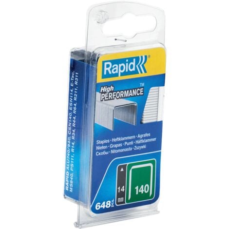 RAPID - Agrafes en fil plat n°140/14mm - Blister 648 - (40109517)