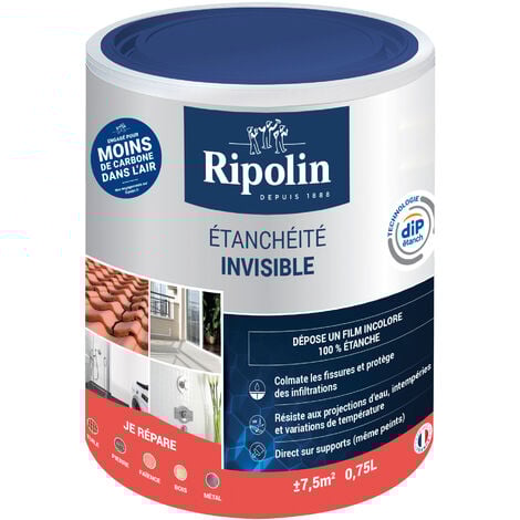Résine Etanche Invisible - Incolore - 0,75L - Ripolin