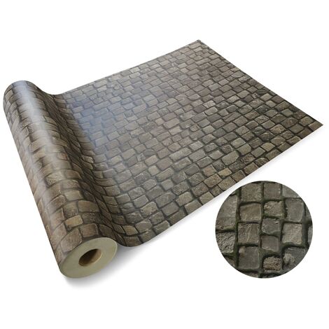 Revêtement de sol PVC 3D Moonlight Vinyle Cobble 100 x 50 cm