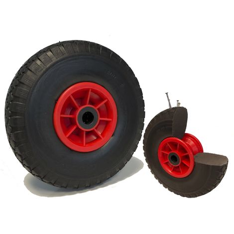 Roue increvable diable 260 x 85 (3.00-4) alésage 20 mm roulement à rouleaux