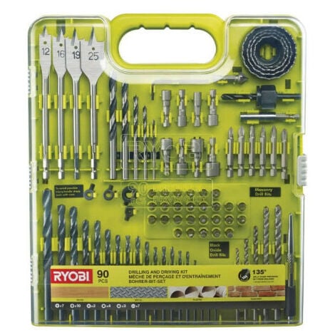 RYOBI Coffret de 90 accessoires pour perceuse-visseuse - RAKDD90