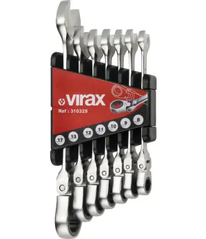 Clé à cliquet à tête flexible 8-17 mm