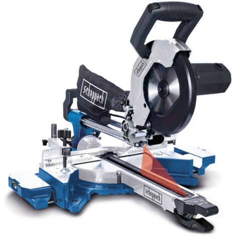 Scheppach Scie à Onglet Radiale HM90MP - 1700W - Lame Ø216 mm - Largeur et hauteur de coupe 340-65 mm - Laser intégré - Serrage rapide