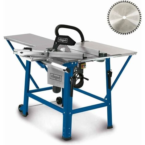 Scheppach - Scie circulaire sur table TS310 - Tension 230V - Puissance 2200W - Lame Ø315mm - Inclinable jusqu'à 45° - Hauteur de table ergonomique 850mm - Rallonge et extension de table incluses