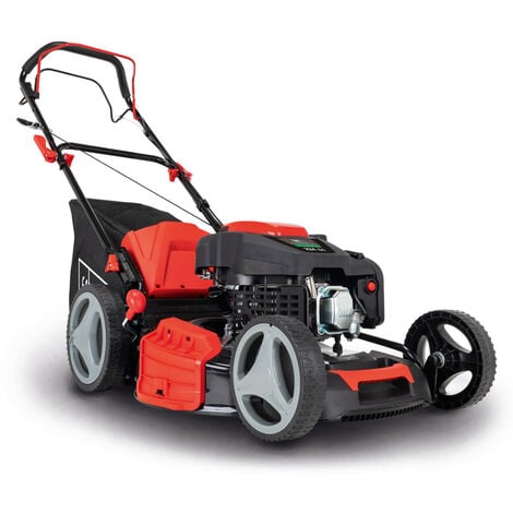 Scheppach Tondeuse à Gazon Thermique MS225-53 - Autotractée - Moteur Puissant 7 CV & Transmission GT - Largeur de Coupe 53cm - Panier 65L - Fonction Mulching & Raccord Rapide de Lavage