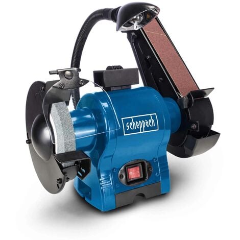 Scheppach Touret Mixtes BGS700 - Puissance 250W - Disque abrasif- Ø 150mm - Longueur de la bande abrasive 686mm - largeur 50mm - Vitesse de la bande 15m/s