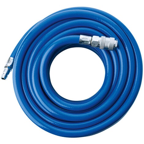 Scheppach Tuyau de 15m universel à air comprimé renforcé par une armature textile - Pour tous compresseurs