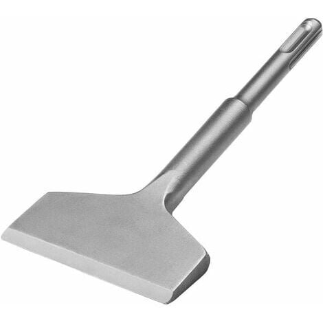 SDS Plus Burin plat 165 mm x 75 mm Burin à bec coudé Burin professionnel Burin large pour utilisation en céramique Dalles de sol