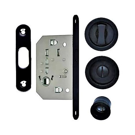 Serrure pour Galandage KLOSE besser Noire Matt  Avec Condamnation.