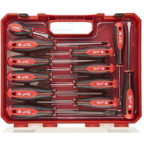 Set de tournevis TRI-LOBE S/DRIVER SET 4 (12 pcs) - MILWAUKEE 4932472003