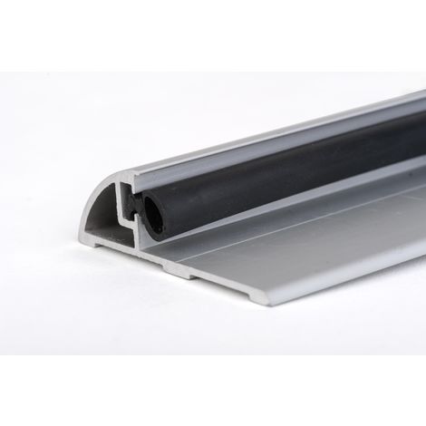 Seuil de Porte bois anodisé argent  -  1 mètre Norme PMR  "Handicap" -     A recouper - KLOSE BESSER