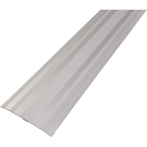 SEUIL PLAT 60 mm KLOSE besser Anodisé Argent Longueurs : de 1 Mètre à 1.50 Mètre    155 Arg.  1 Métre