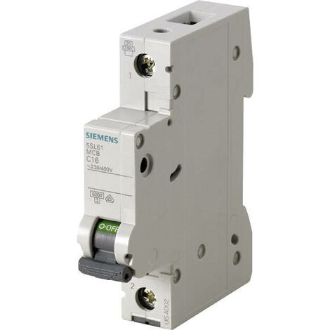 Siemens 5SL6116-6 Disjoncteur 1 pôle 16 A 230 V, 400 V X95498