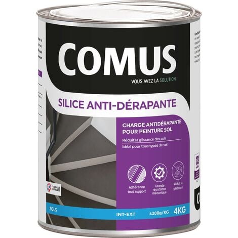 SILICE ANTIDERAPANTE 4 KG - Charge antidérapante à base de silice pour peintures de sol - COMUS