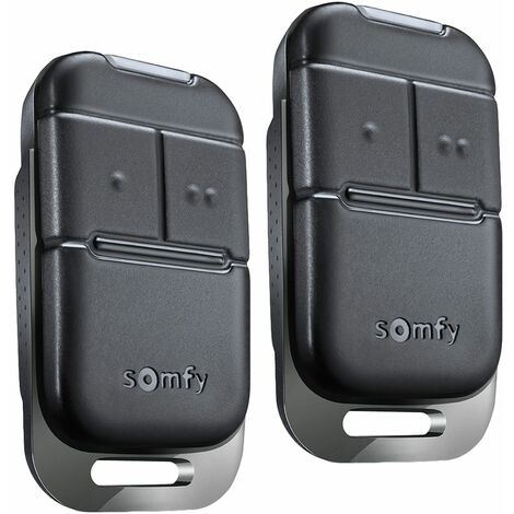 SOMFY 1870875 - 2 télécommandes Keypop 2 canaux RTS - Haute résistance - Pour moteurs de portail et/ou porte de garage