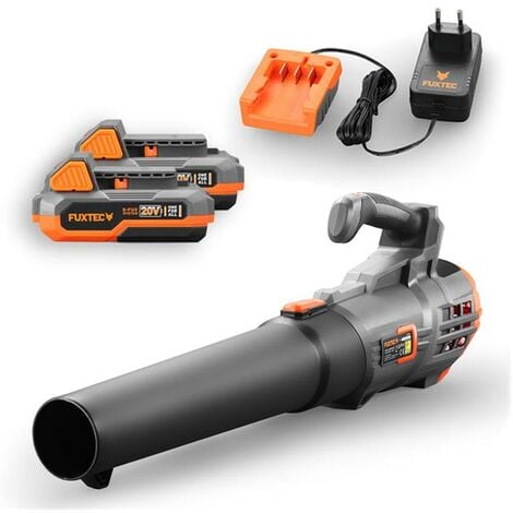Souffleur à batterie - FUXTEC FX-E1LB20 - 20V 38m/s - Set 2 batterie 2Ah et chargeur 1A