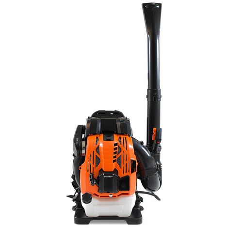 Souffleur  dos 4 temps 75,6cc 2.5Kw Dossier ergonomique professionnel avec bretelles Max-Comfort et vitesse de soufflage des feuilles 320Km/h