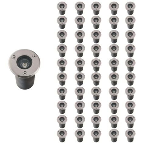 Spot Extérieur Encastrable LED IP65 220V Sol 3W 45° (Pack de 50) - Blanc Froid 6000K - 8000K - SILAMP