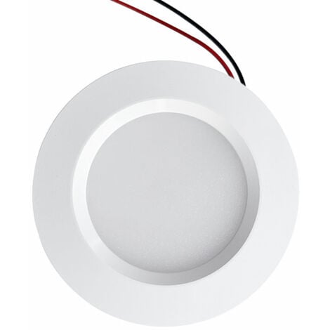 Spot LED Encastrable 55mm Compact Blanc 3W DC12V Équivalent 25W - Blanc Chaud 3000K