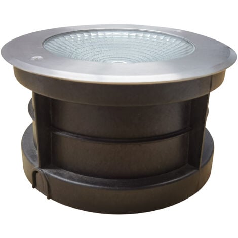 Spot LED Extérieur encastrable 220V 25W (éclairage 200W) - étanche IP67 diamètre 195mm Blanc Chaud 3000K 2000lm
