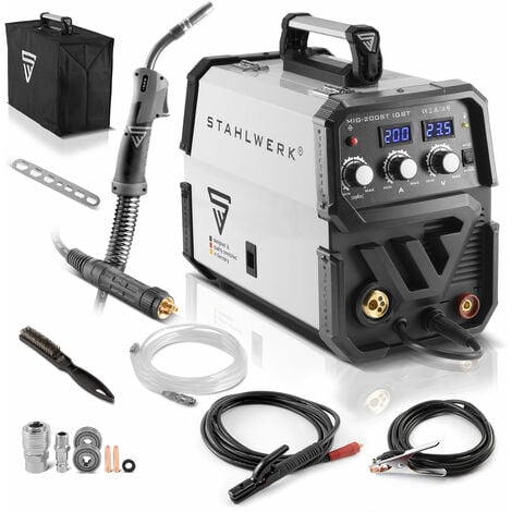 STAHLWERK Poste de soudage MIG MAG 200 ST IGBT gaz protecteur avec 200 ampères MMA E-Hand