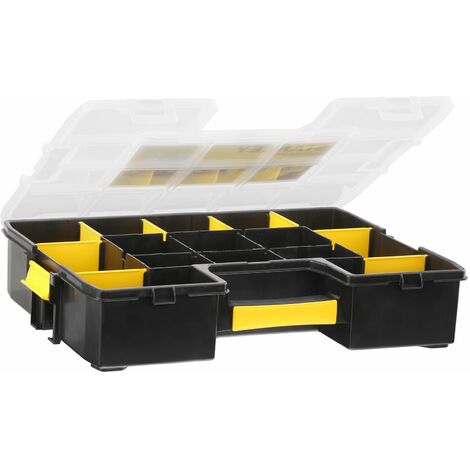 STANLEY - Organiseur Sortmaster 17 compartiments - 1-94-745 - 17 compartiments dont 10 intercalaires amovibles